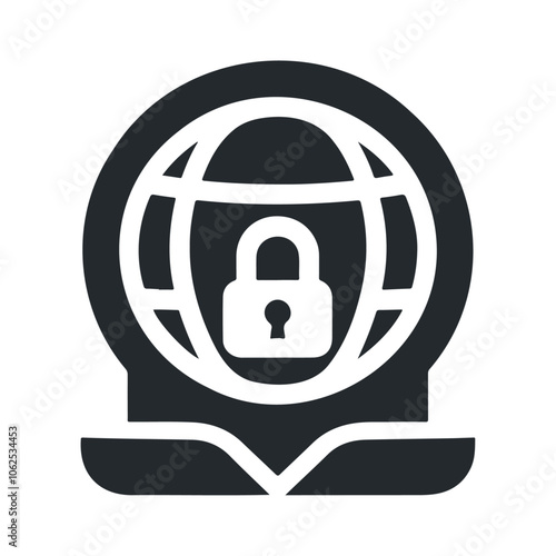 Secure conversation chat message vector, chatting for security icon design