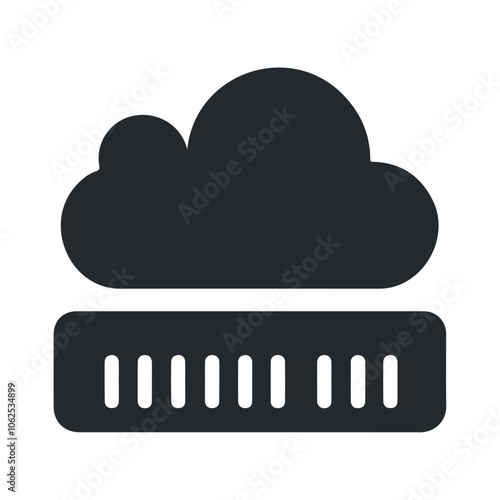 Cloud memory vector icon design