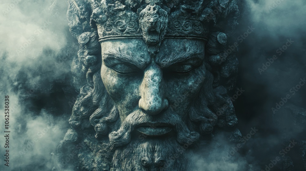 Ancient god fantasy character generative AI image Ancient god fantasy character generative AI image