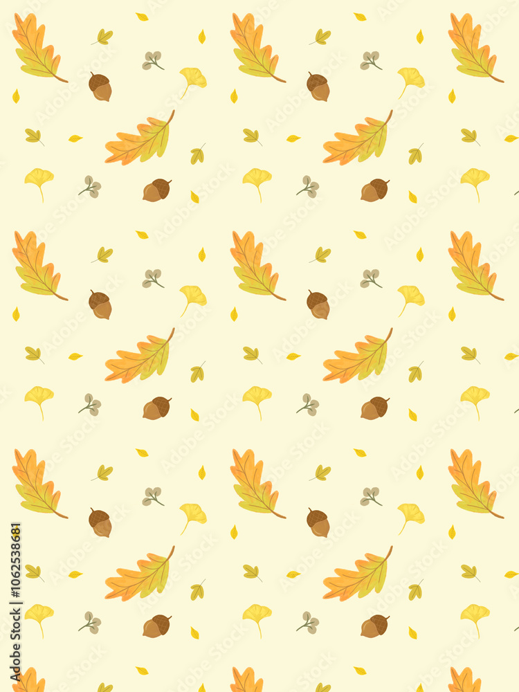 seamless pattern autumn floral background seamless pattern autumn floral background