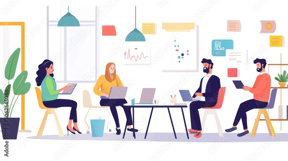 Teamwork and Collaboration in a Modern Office Setting Teamwork and Collaboration in a Modern Office Setting