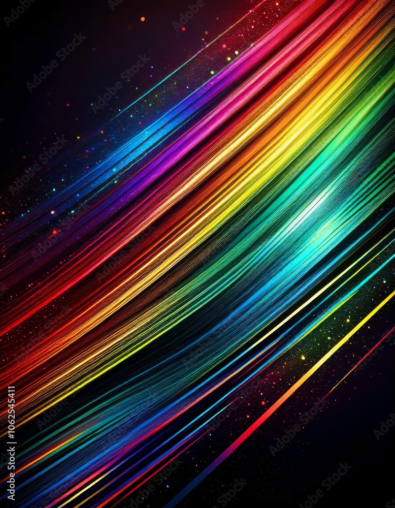 Background has rainbow stripes with space for text A-11.4.251 Background has rainbow stripes with space for text A-11.4.251