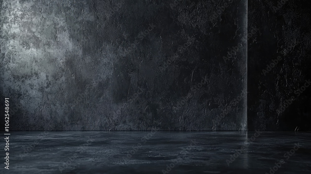 Dark Concrete Wall and Floor Background Dark Concrete Wall and Floor Background