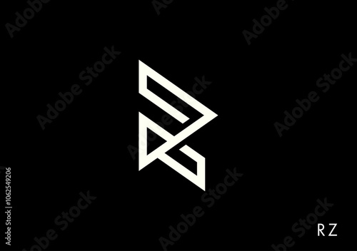 stylish letter mark logotype based on letter R