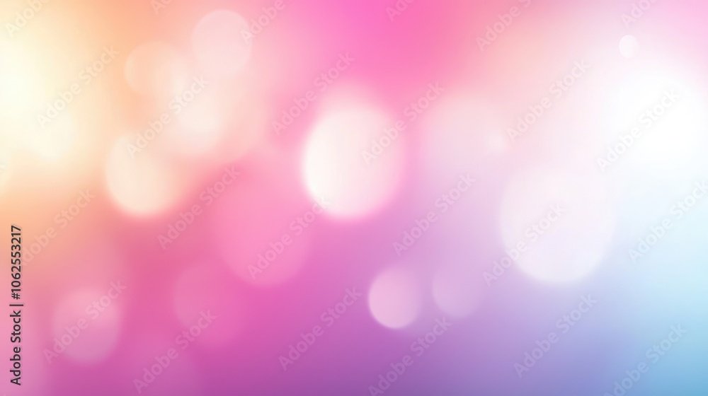 Abstract Blurred Background with Pastel Colors and Bokeh Lights Abstract Blurred Background with Pastel Colors and Bokeh Lights