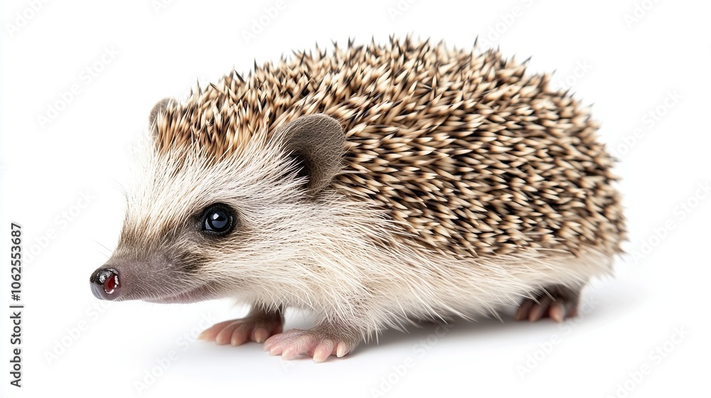 Fototapeta premium hedgehog isolated on white background