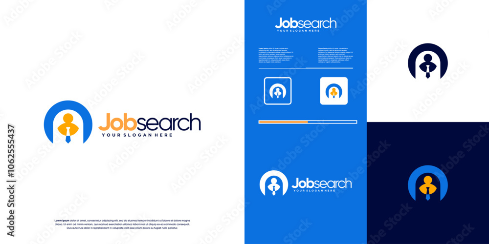person with a tie ,for job distribution agency ,graphic design template. person with a tie ,for job distribution agency ,graphic design template.