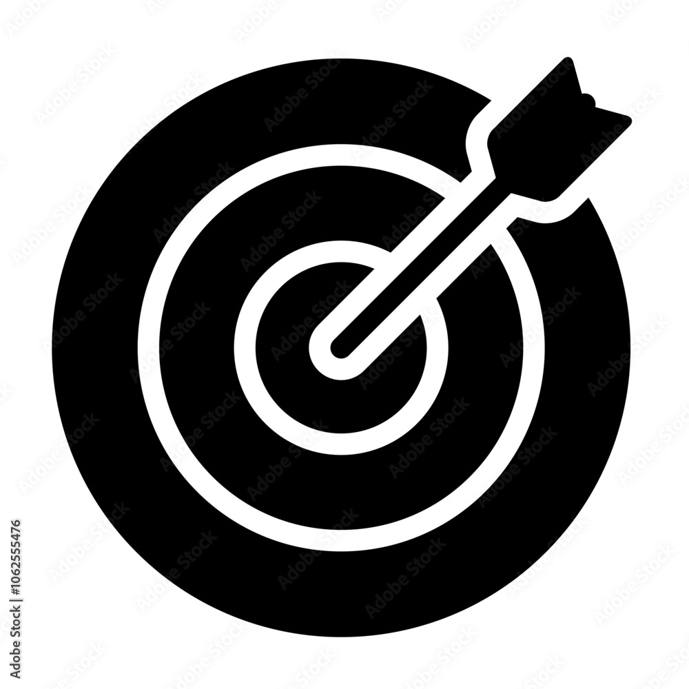 dart hitting target icon dart hitting target icon