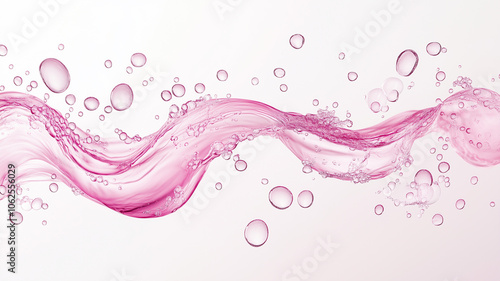 pink water drops