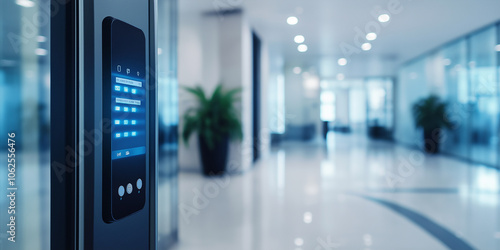 Smart office building automation system controlling lighting and temperature