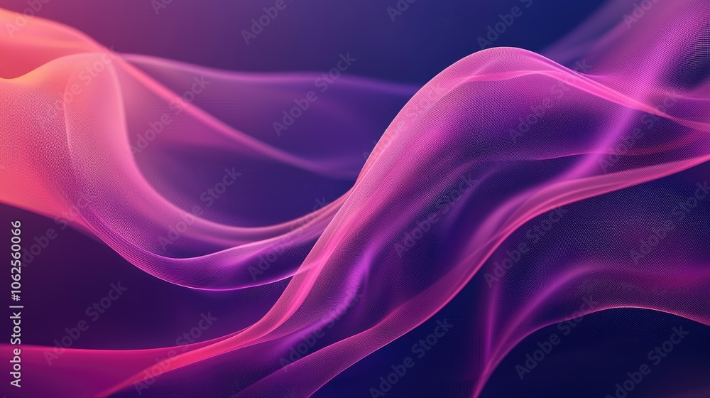 Abstract Wavy Pattern in Pink and Purple Hues Abstract Wavy Pattern in Pink and Purple Hues