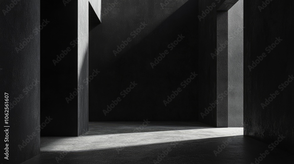 A Sunlit Patch in a Dark Concrete Room A Sunlit Patch in a Dark Concrete Room