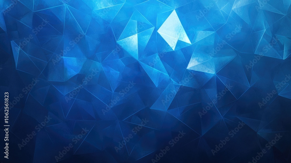 Abstract Geometric Pattern with Triangles and a Blue Gradient Abstract Geometric Pattern with Triangles and a Blue Gradient