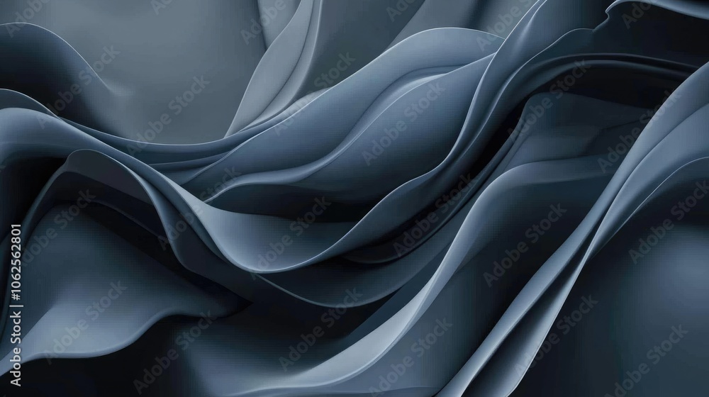 Abstract Wavy Pattern in Shades of Blue Abstract Wavy Pattern in Shades of Blue