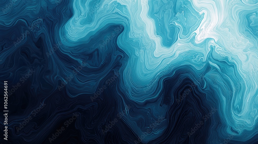 Abstract Swirling Blue and White Liquid Marble Pattern Abstract Swirling Blue and White Liquid Marble Pattern