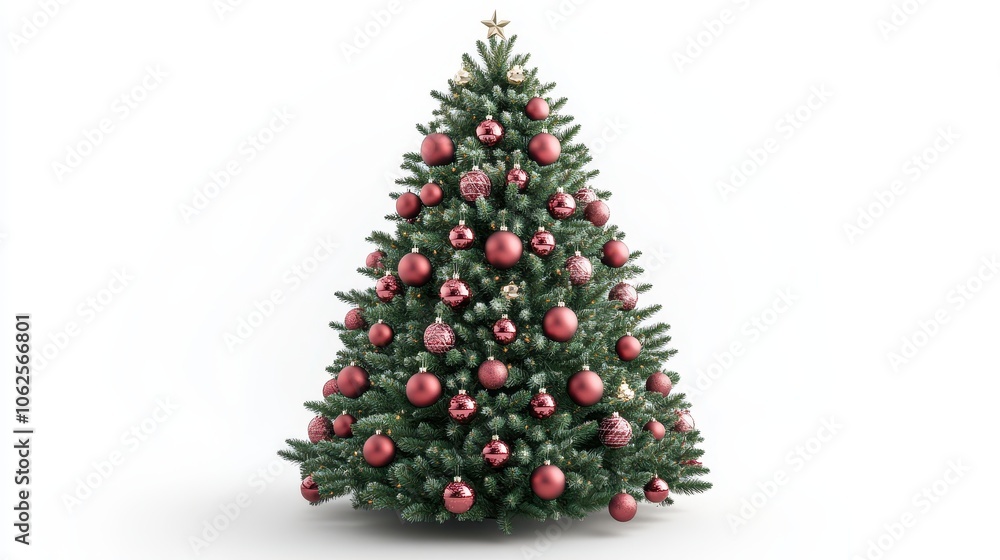 The Christmas Tree With Ornaments The Christmas Tree With Ornaments