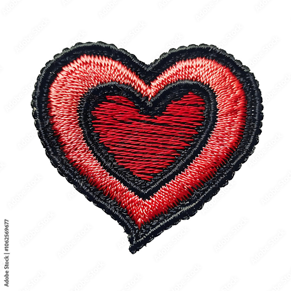 Transparent Background Heart Embroidery Badge PNG Transparent Background Heart Embroidery Badge PNG