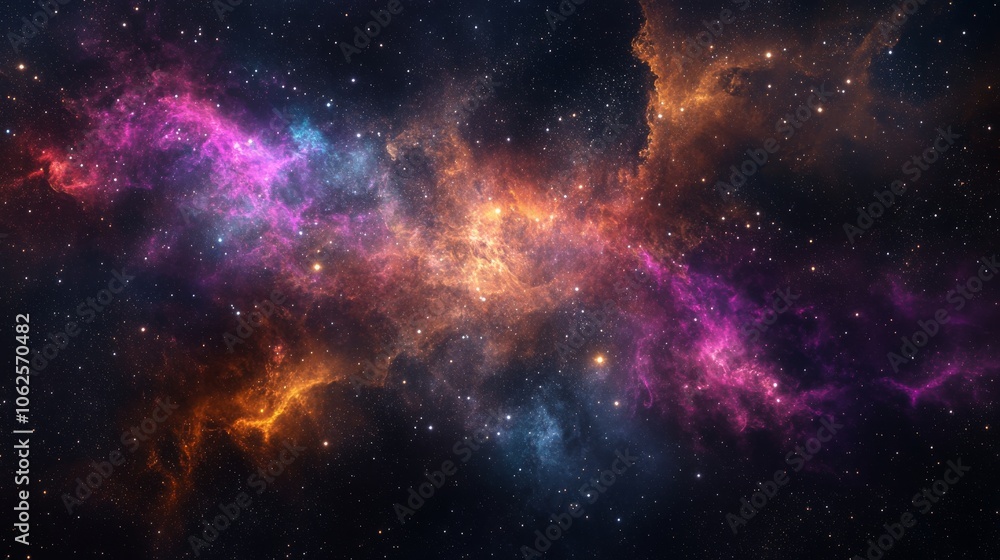 Abstract Cosmic Background with Starry Skies Abstract Cosmic Background with Starry Skies