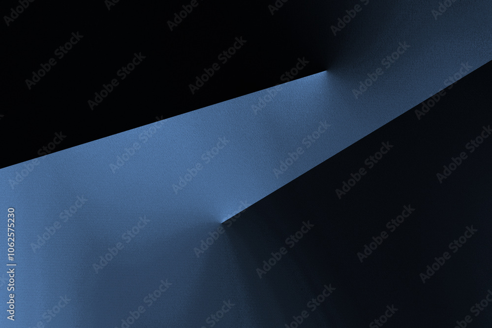Modern black dark blue white abstract background. Minimal. Color gradient. Geometric shape. Lines stripe triangle angle 3d shadow. Design. Futuristic. Metal metallic effect.Light shine.Luxury premium.