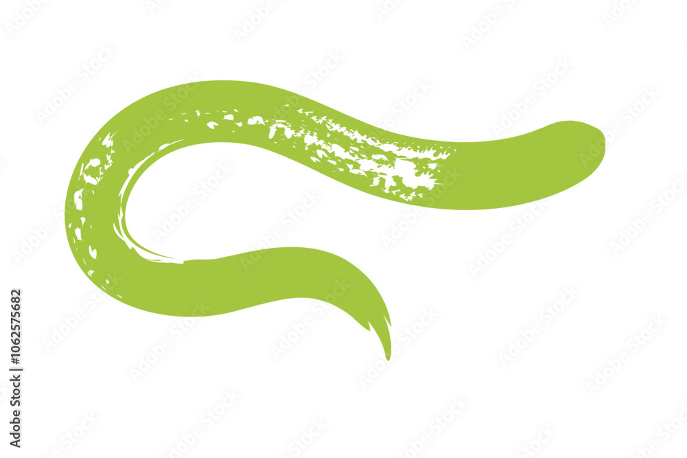 green curve geometric figures painted style green curve geometric figures painted style