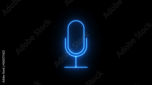 Modern Podcast & Audio Icon. Dynamic Microphone, Sound Wave, Volume Control, Digital Spectrum, and Recording Graphics for Media, Communication, and Broadcasting Applications