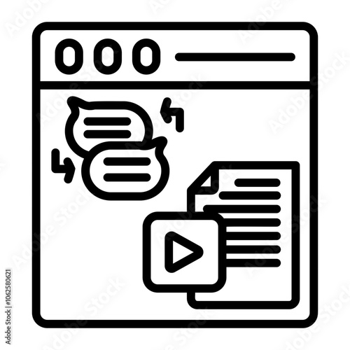 conversational content icon