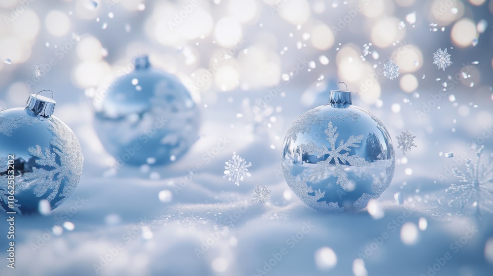 Balloons and snowflakes Balloons and snowflakes