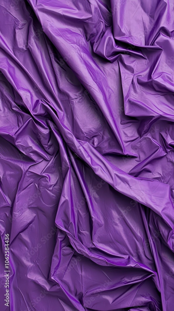Obraz premium Purple Fabric Texture Background Draped Velvet Rich Elegant Smooth Closeup