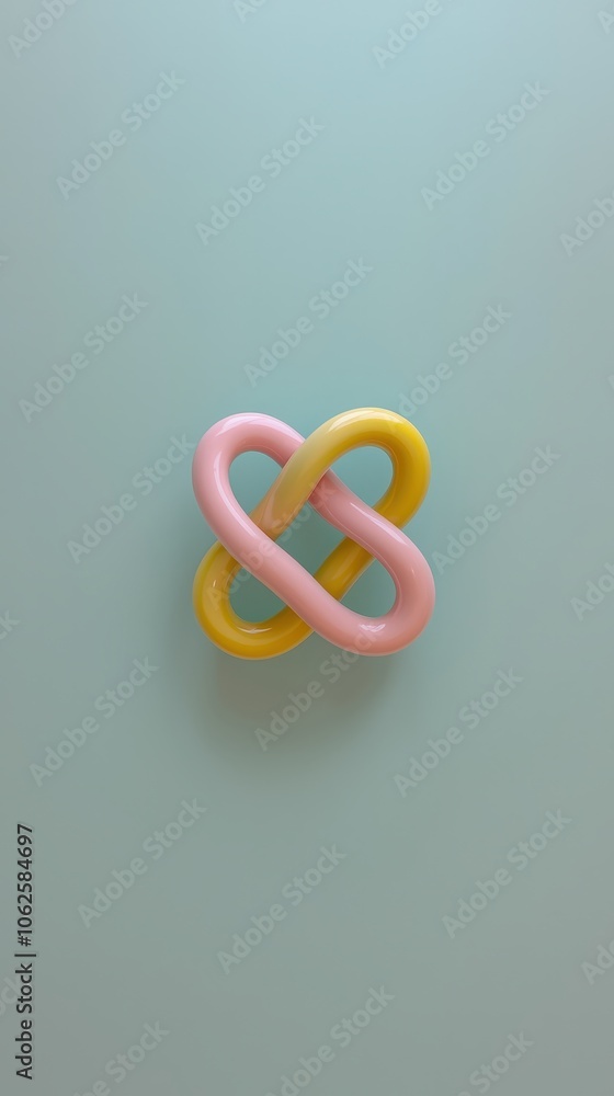 Intertwined Colorful Knot Abstract Connection Concept Intertwined Colorful Knot Abstract Connection Concept