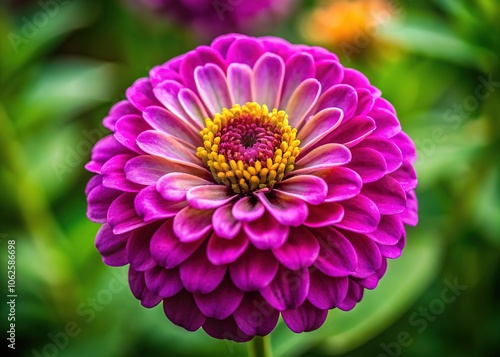 Elegant Purple Zinnia: Youth and Age in Bloom