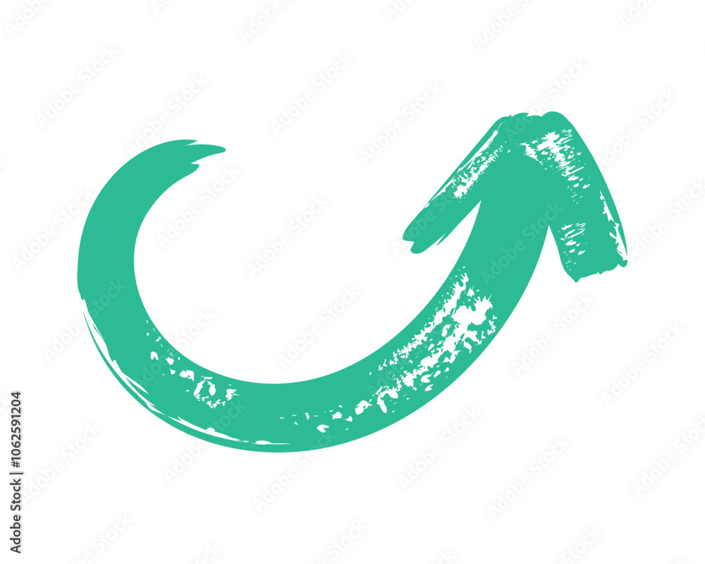 green arrow geometric figures painted style green arrow geometric figures painted style