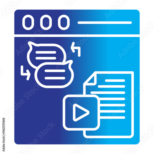 conversational content icon