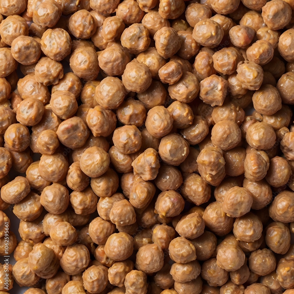 Close-Up of Dry Dog Food Kibble Pellets for Pets Close-Up of Dry Dog Food Kibble Pellets for Pets
