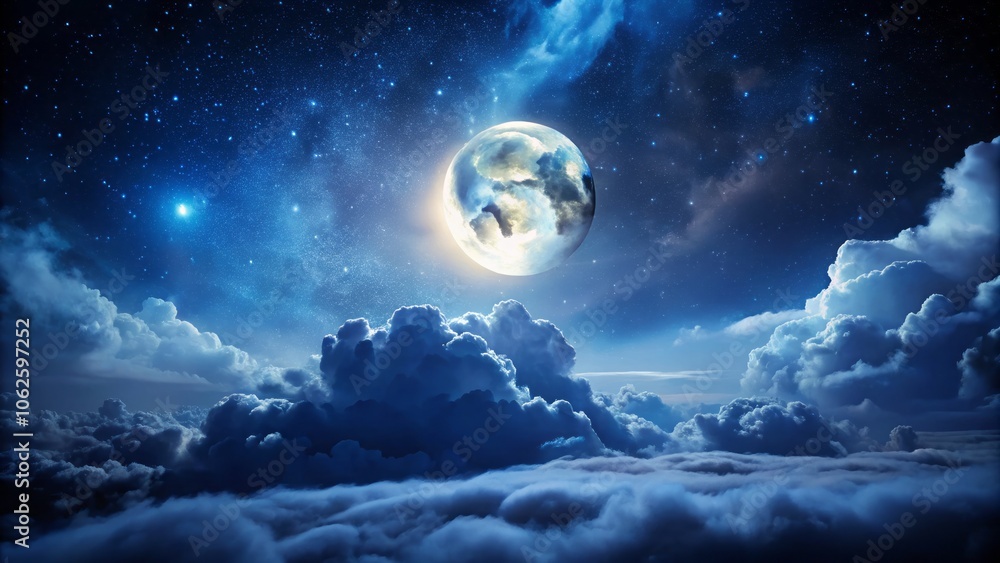 Captivating Moonlit Night: Enchanting Product Photography Featuring the Moon Glowing in a Dark Sky, Perfect for Nighttime Themes and Elegant Atmospheres Captivating Moonlit Night: Enchanting Product Photography Featuring the Moon Glowing in a Dark Sky, Perfect for Nighttime Themes and Elegant Atmospheres