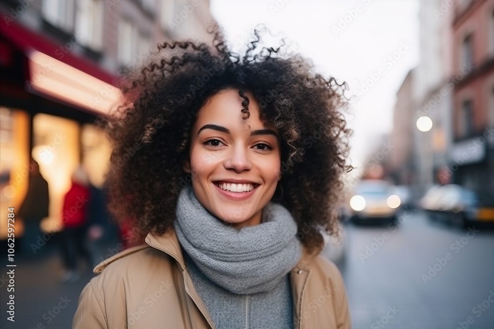 Portrait of a beautiful young african american woman smiling outdoors Portrait of a beautiful young african american woman smiling outdoors