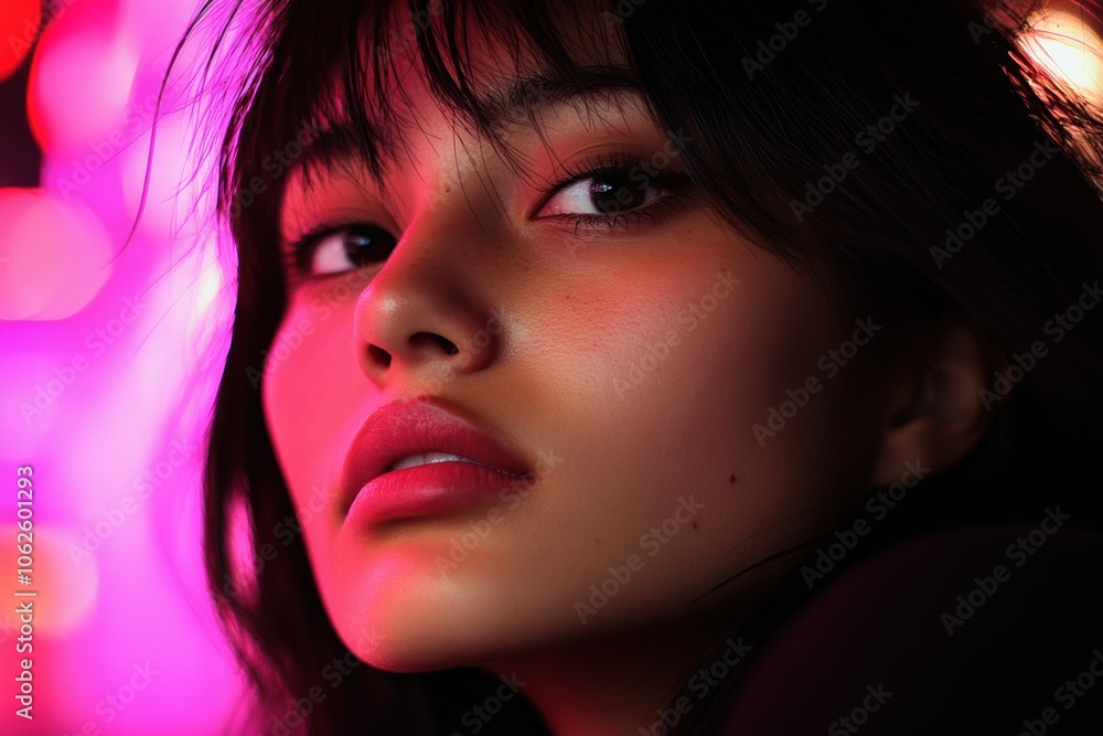High-Quality Soft Focus Portrait of a Woman's Face - Identity - Beauty and Cosmetics Industry High-Quality Soft Focus Portrait of a Woman's Face - Identity - Beauty and Cosmetics Industry