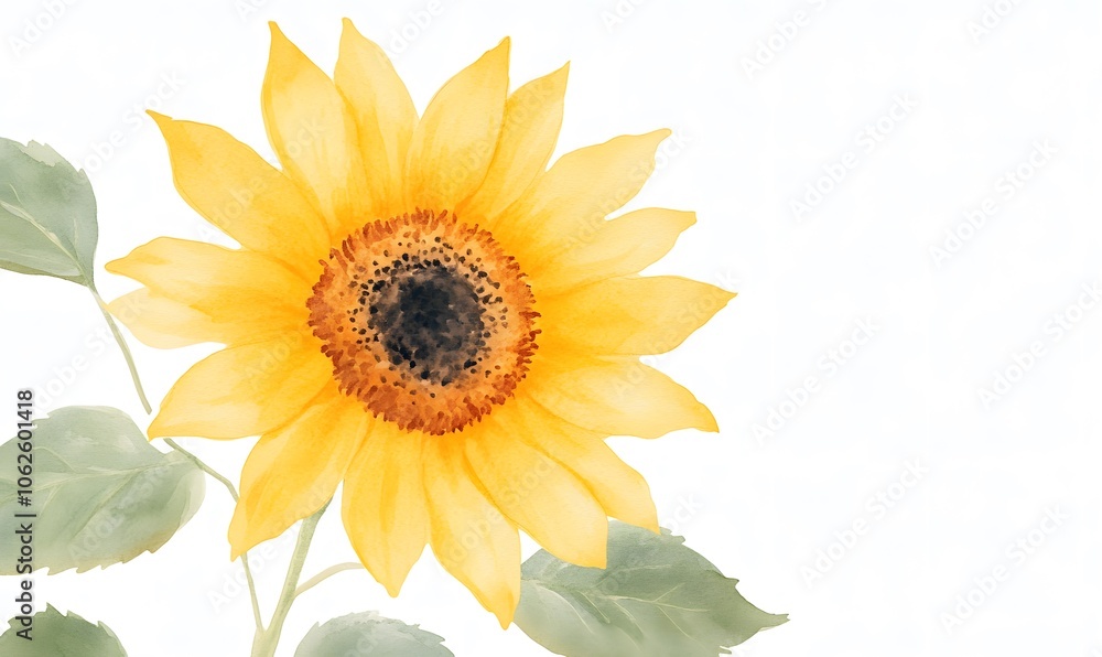Obraz premium Sunflowers clipart set, Generative AI 
