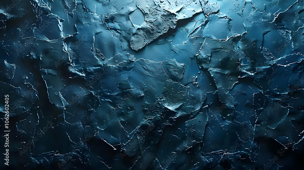 Abstract Blue Cracked Texture Background Animation