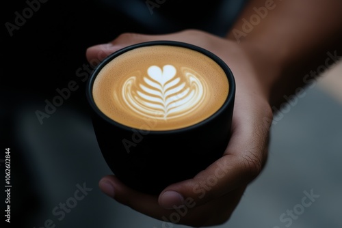 Person holding cup of coffee, morning refreshment, beverage, daily routine, food and beverage industry, hospitality industry