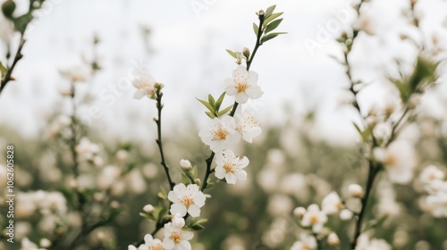 Orange blossoms field