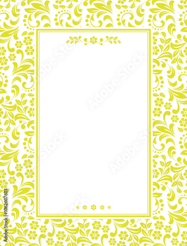 Abstract floral pattern. Vector seamless background. Perfect for invitations or announcements.