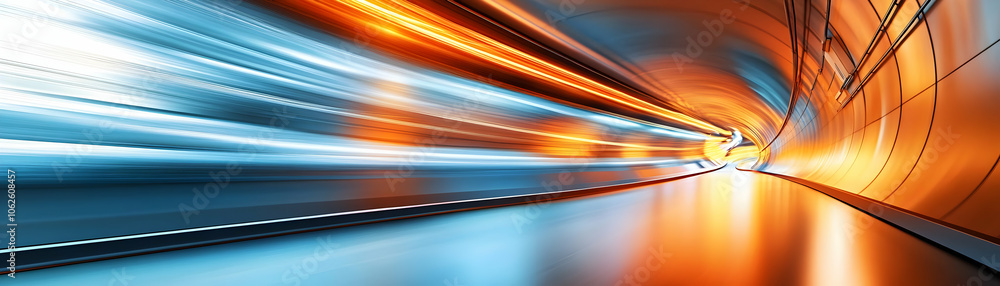 Dynamic Shot Empty Glossy Tunnel Motion Blur Effect Speed Excitement Copy Space Background Use Advertising Banners Photo Stock Concept Dynamic Shot Empty Glossy Tunnel Motion Blur Effect Speed Excitement Copy Space Background Use Advertising Banners Photo Stock Concept