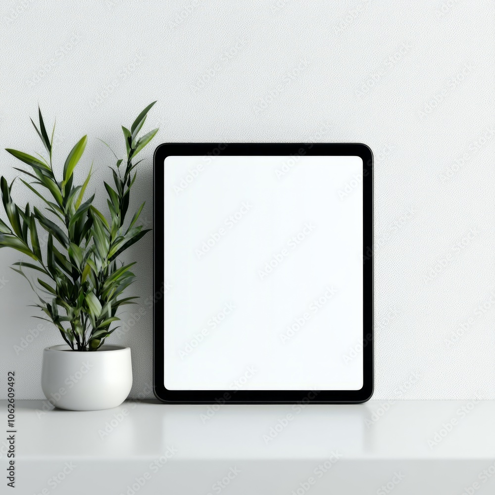 realistic high quality Digital tablet white screen realistic high quality Digital tablet white screen