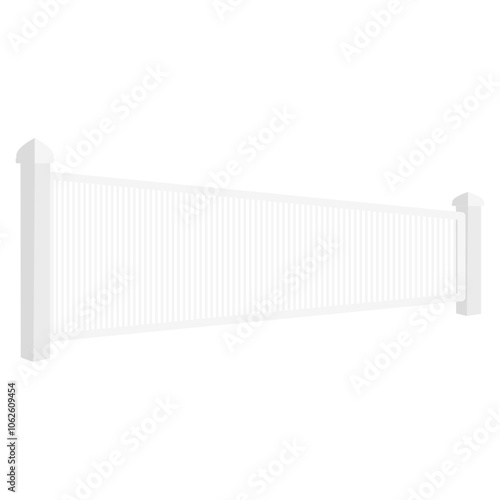 Wallpaper Mural White wooden fence Torontodigital.ca