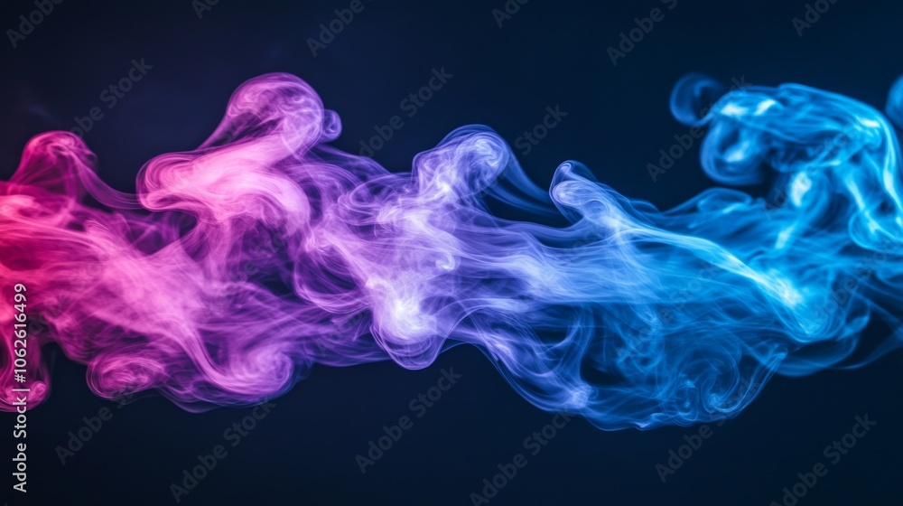 Abstract Colorful Smoke in Vibrant Hues Abstract Colorful Smoke in Vibrant Hues