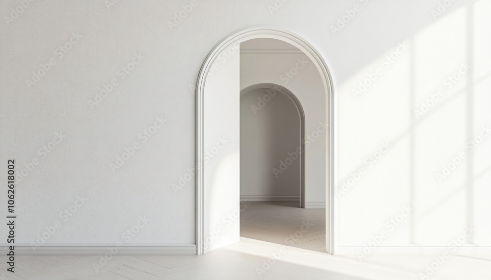 Fototapeta premium Minimalist and unique interior design in the house
