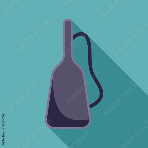 Vacuum cleaner with hose representing household chores, cleaning service, and domestic work