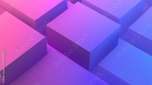 Cube gradient abstract background
