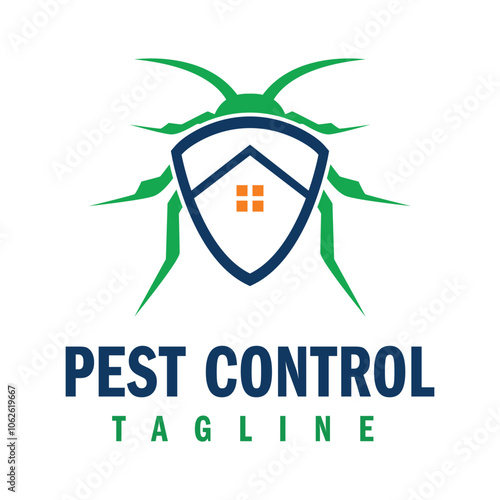 Pest Control Logo Design Template. Bug Killer Logo Business.