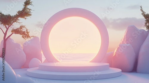 Fantasy soft product exhibition stand